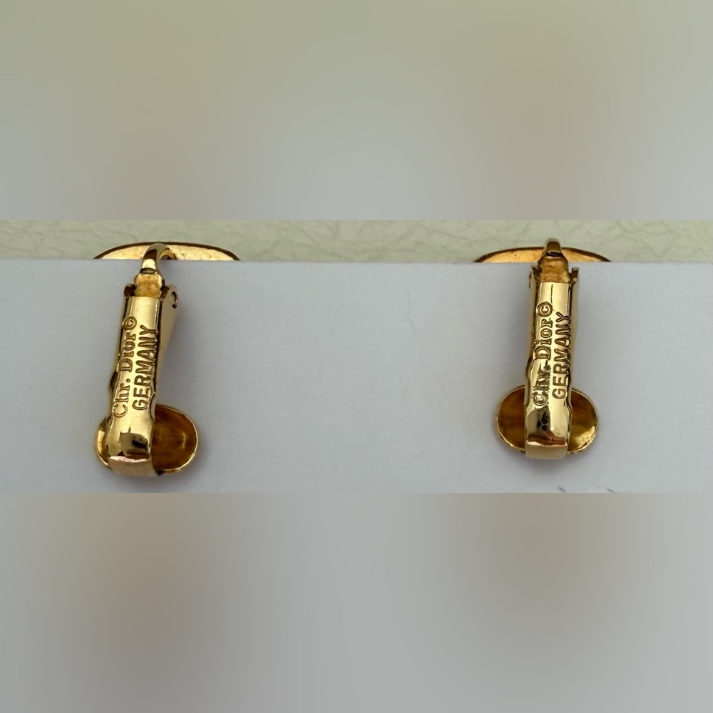 Vintage Christian Dior Clip-on Earrings - Picture 2 of 2